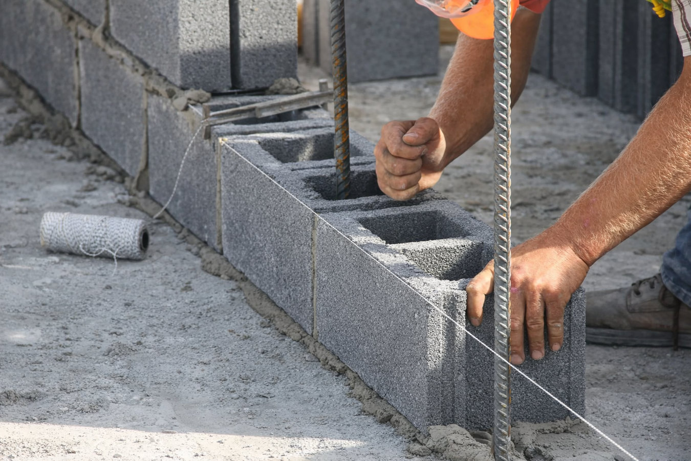 Foundation block wall installation in Lehigh Acres, FL